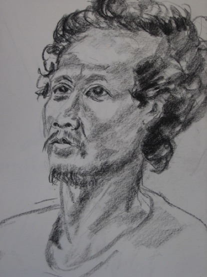 'Salomon',
Schiffspassage, Kohle, 1981,
30 x 20 'Salomon',
Schiffspassage, Kohle, 1981,
30 x 20